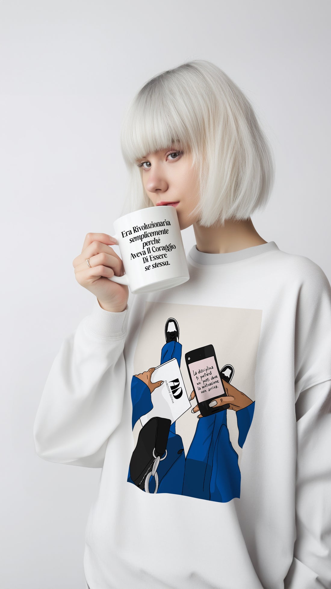 Felpa classica girocollo - La disciplina ti porterà