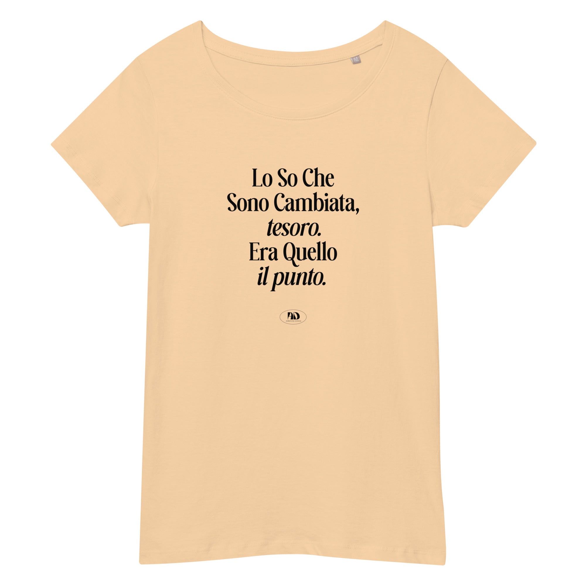 T-shirt eco slim fit morbida - Lo so che sono cambiata