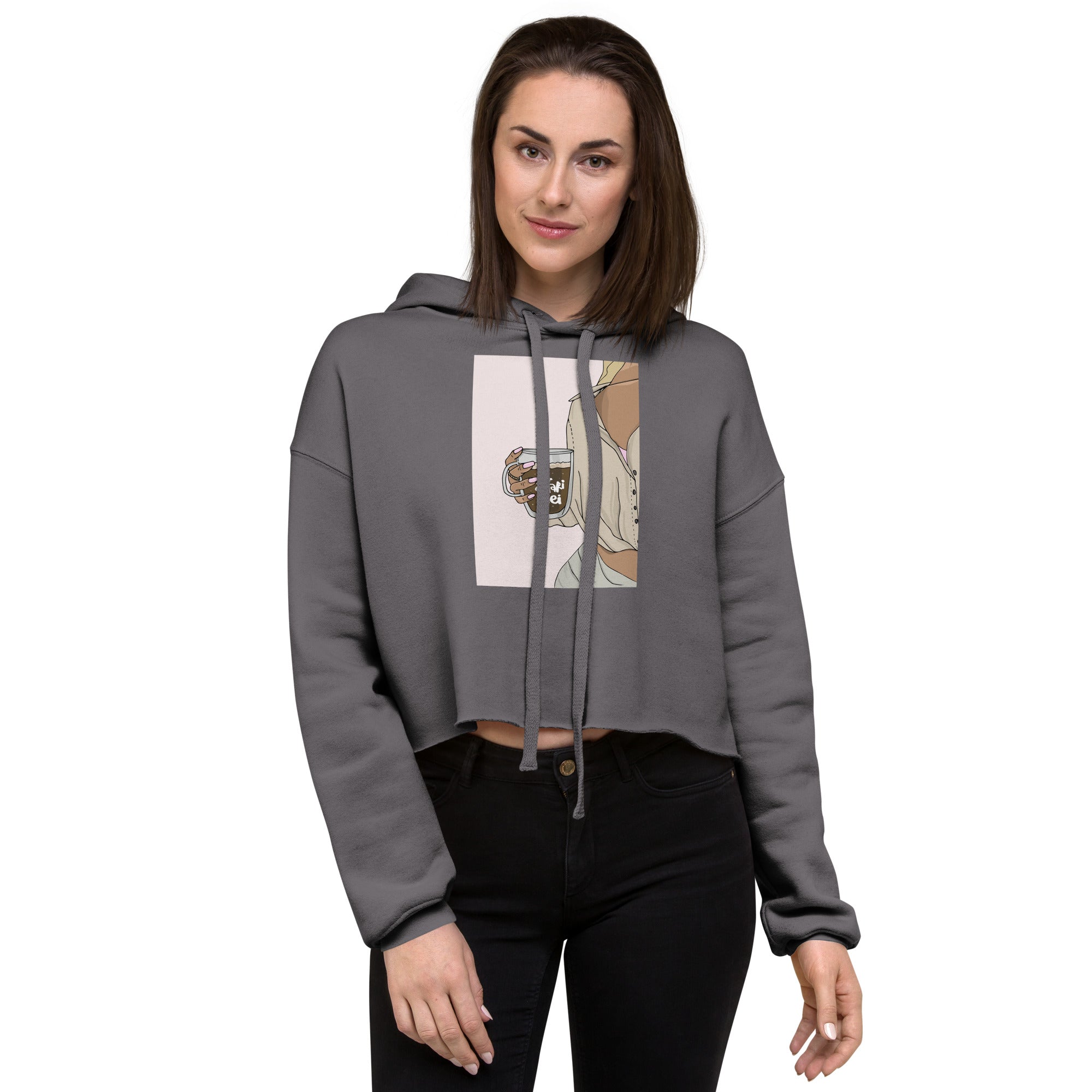 Felpa crop con cappuccio - Affari miei