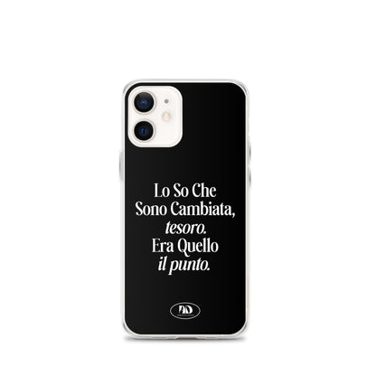 Cover trasparente per iPhone - Lo so che sono cambiata