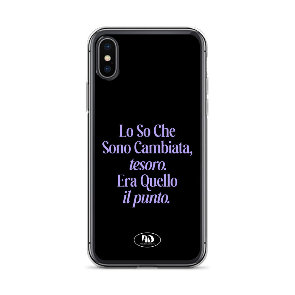 Cover trasparente per iPhone - Lo so che sono cambiata