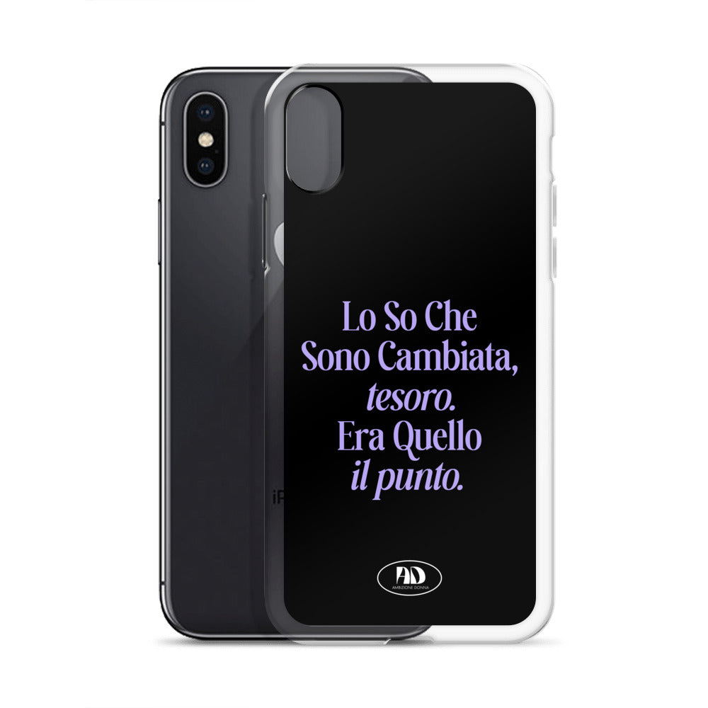 Cover trasparente per iPhone - Lo so che sono cambiata