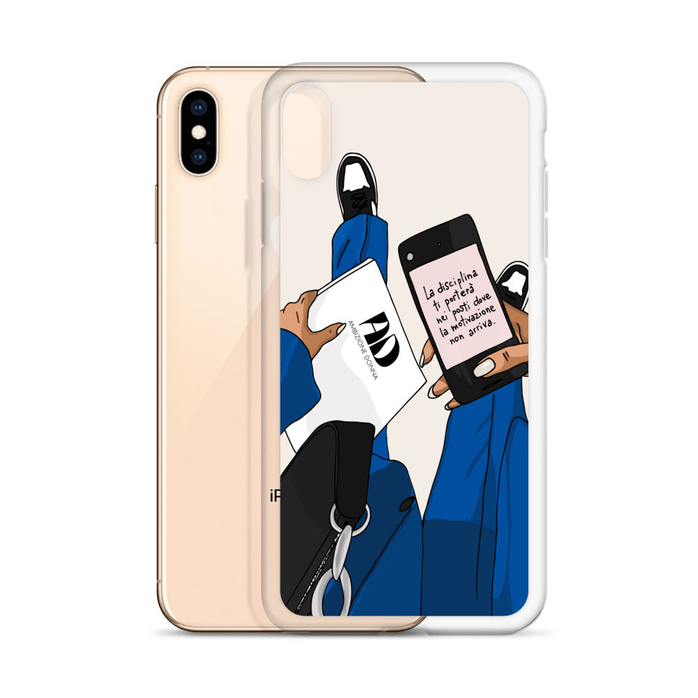 Cover trasparente per iPhone - La disciplina ti porterà