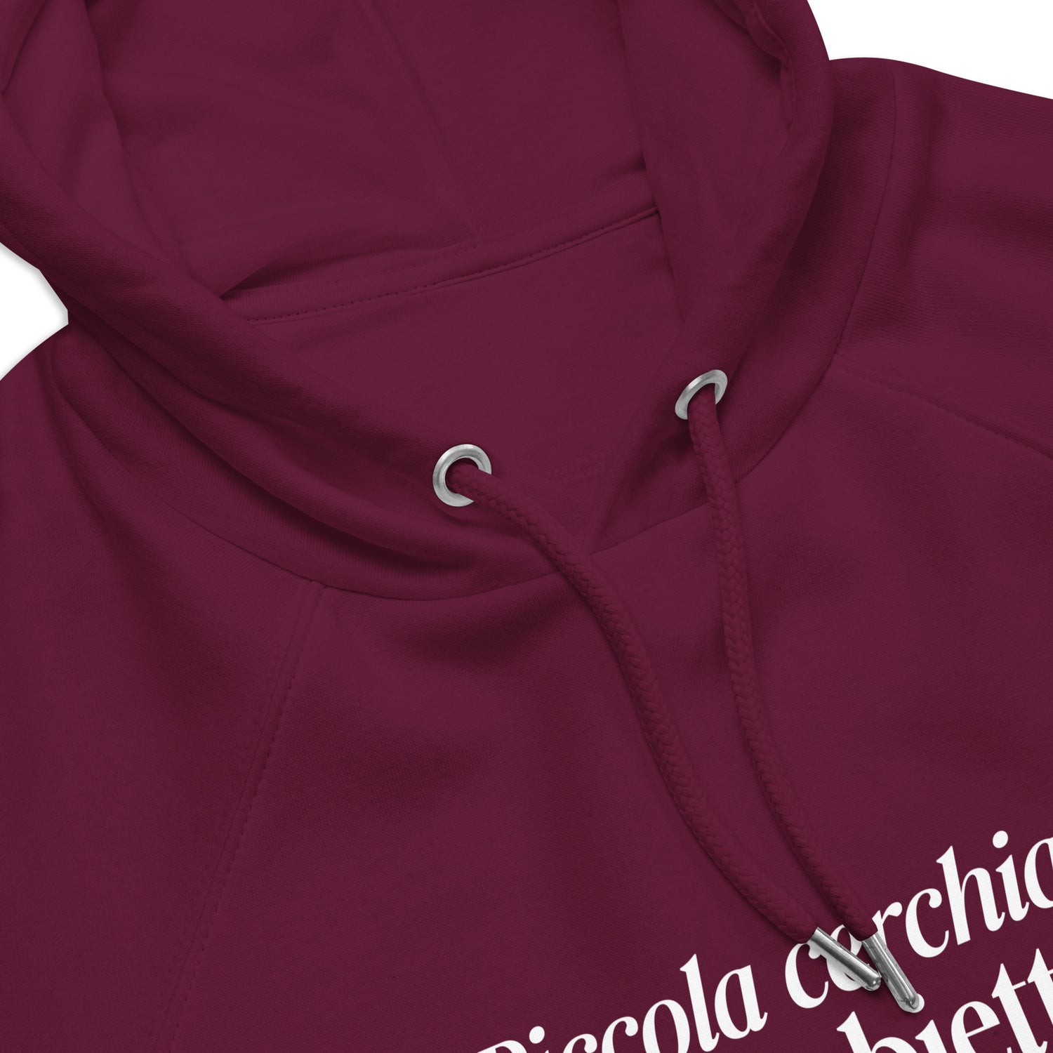 Felpa eco raglan con cappuccio - Piccola Cerchia