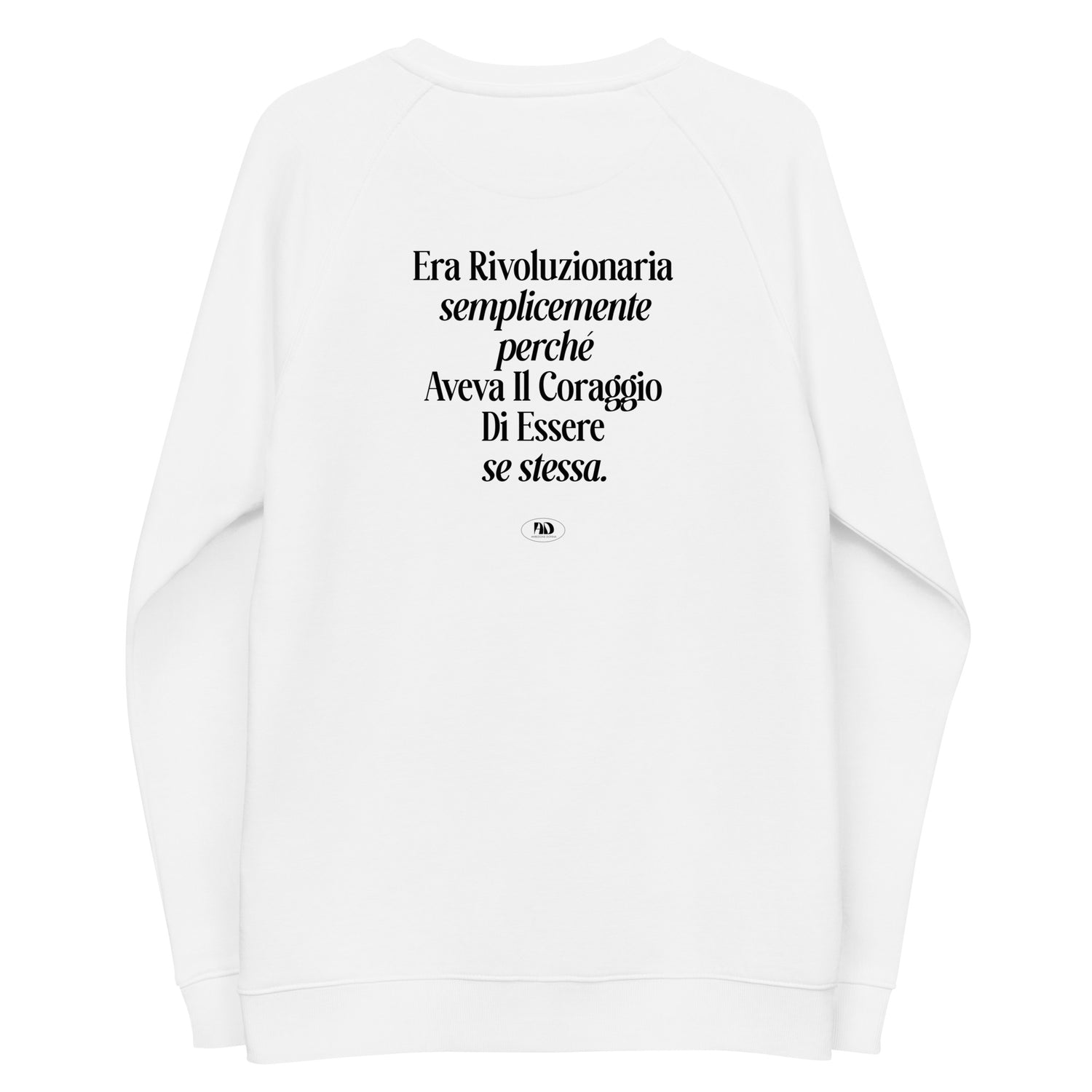 Felpa eco raglan girocollo - Era rivoluzionaria