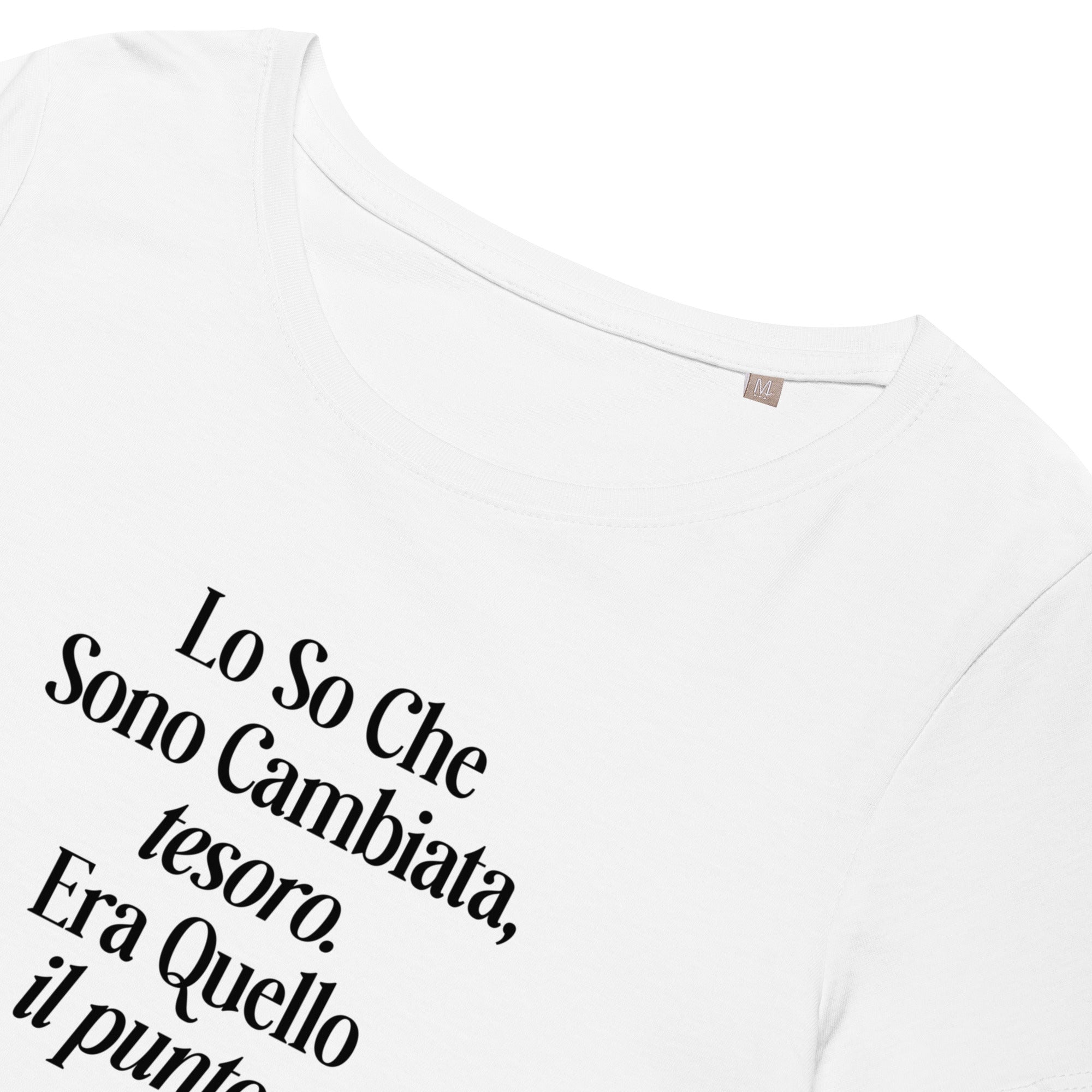 T-shirt eco slim fit morbida - Lo so che sono cambiata